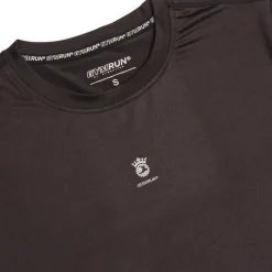 T-shirt sportiva da donna nera GymRun