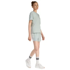 T-shirt sportiva da Donna verde acqua con logo adidas