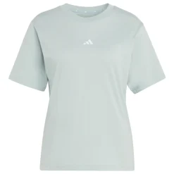 T-shirt sportiva da Donna verde acqua con logo adidas