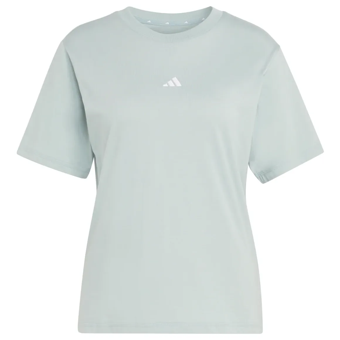 T-shirt sportiva da Donna verde acqua con logo adidas