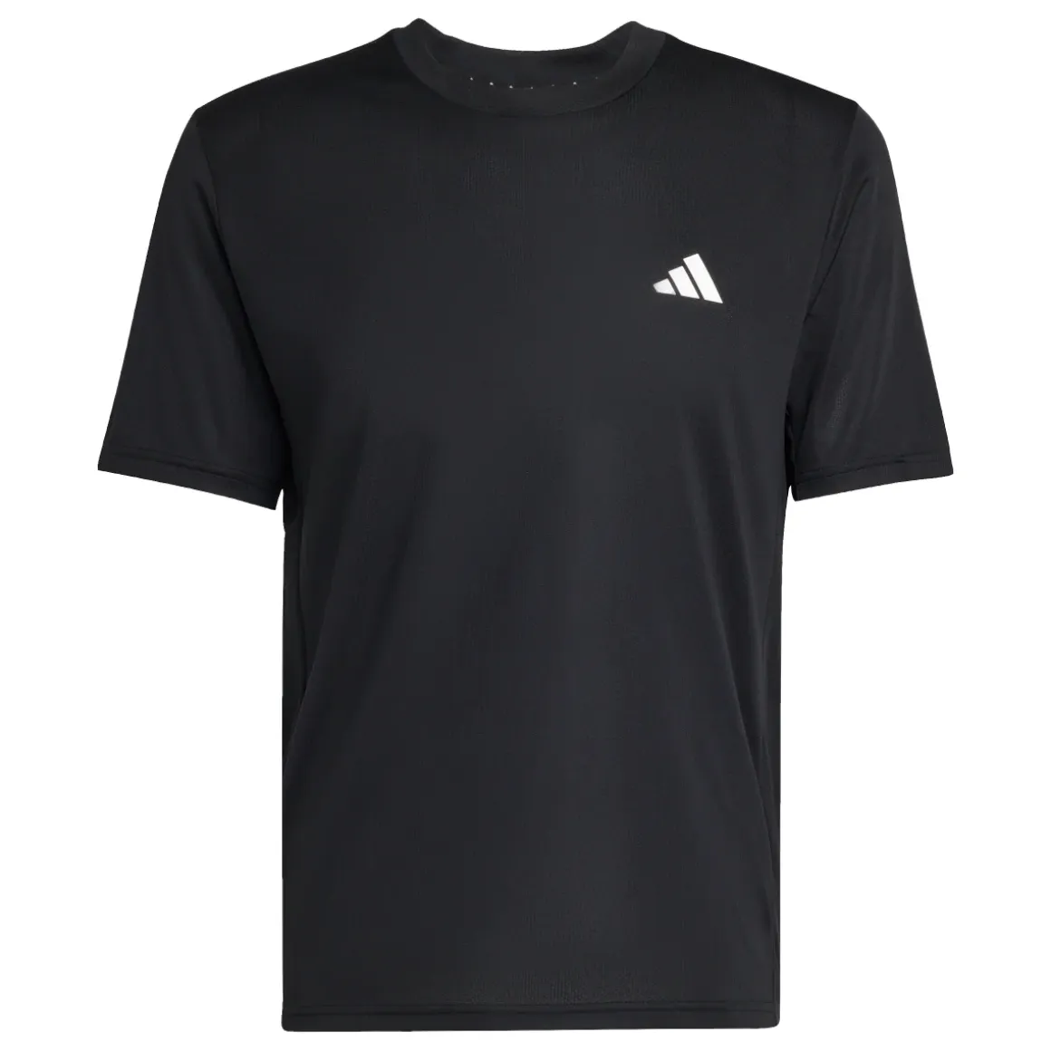 T-shirt sportiva da uomo nera adidas ClimaCool con logo bianco