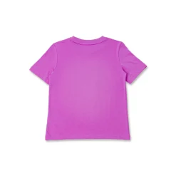 T-shirt sportiva Fucsia da Bambina con logo frontale in strass Puma