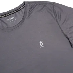 T-shirt sportiva grigia da uomo con logo GymRun