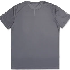 T-shirt sportiva grigia da uomo con logo GymRun