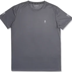 T-shirt sportiva grigia da uomo con logo GymRun