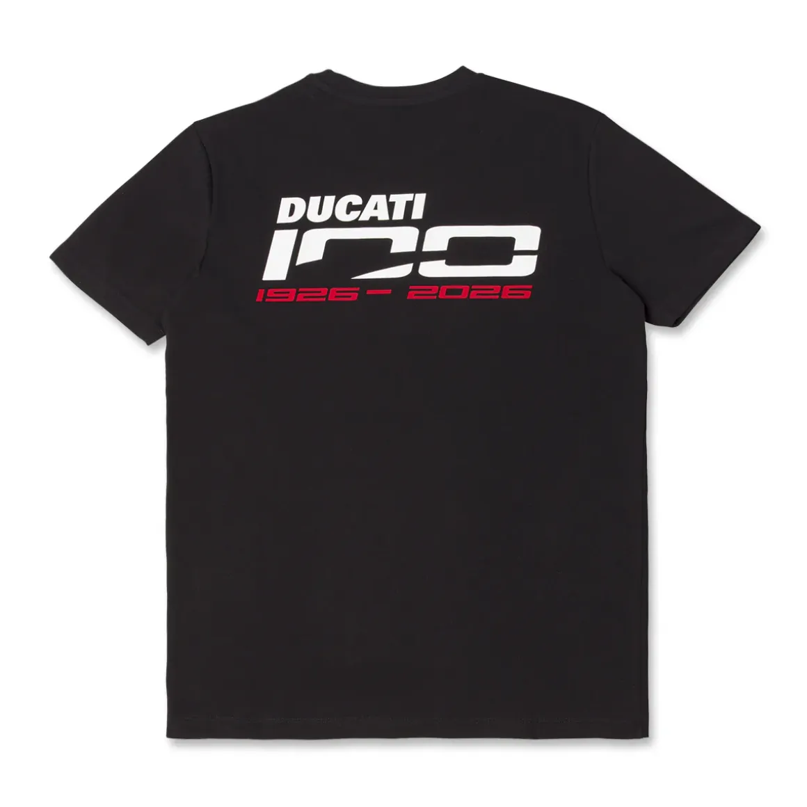 T-shirt sportiva nera in Cotone con logo Ducati 100