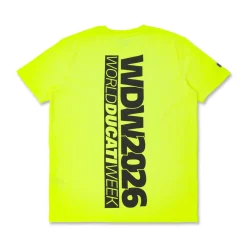 T-shirt Sportiva Uomo Giallo fluo con logo Ducati Corse