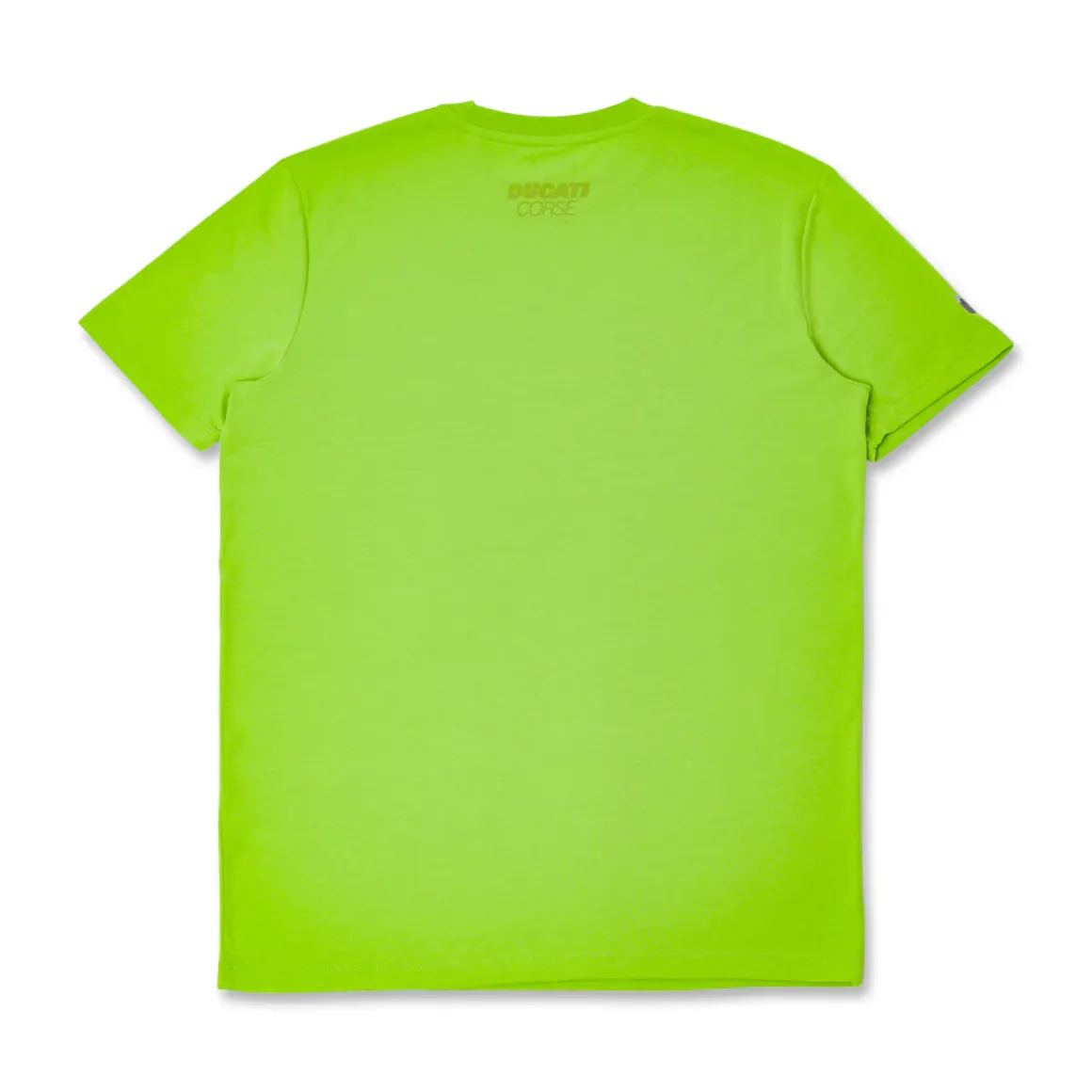 T-shirt Sportiva Uomo Verde con maxi logo frontale Ducati Corse