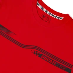 T-shirt Uomo Rossa con grafica frontale e logo Ducati Corse