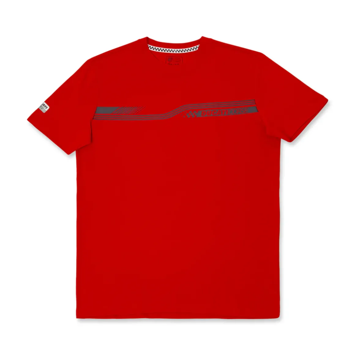 T-shirt Uomo Rossa con grafica frontale e logo Ducati Corse
