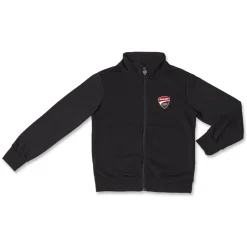 Tuta sportiva nera da Bambino in felpa con logo Ducati Corse