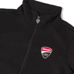 Tuta sportiva nera da Bambino in felpa con logo Ducati Corse