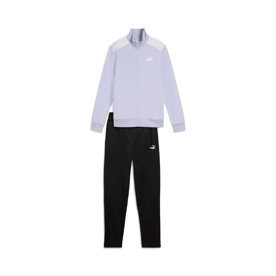 Tuta sportiva nera da Donna con zip Poly Suit Puma