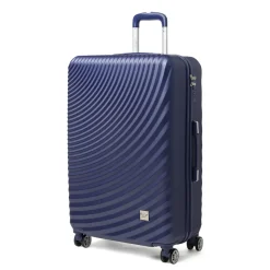 Valigia blu in ABS da stiva rigida e resistente Romeo Gigli Milano
