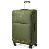 Valigia da stiva in tessuto verde militare Romeo Gigli Milano