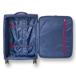 Valigia da stiva morbida blu con chiusura TSA MODO by Roncato