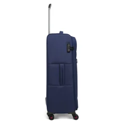 Valigia da stiva morbida blu con chiusura TSA MODO by Roncato