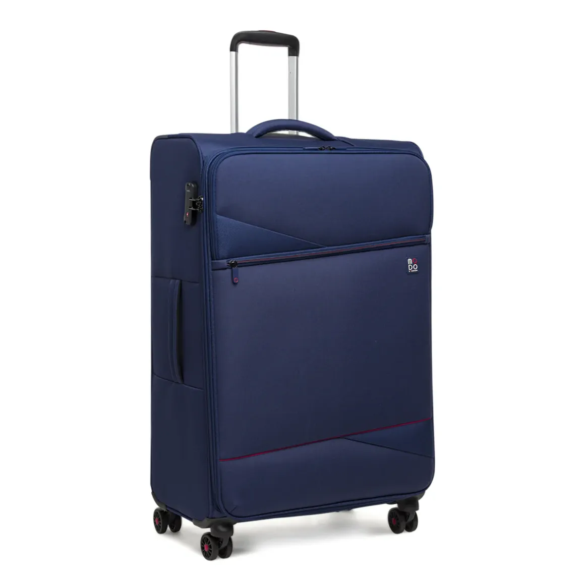 Valigia da stiva morbida blu con chiusura TSA MODO by Roncato