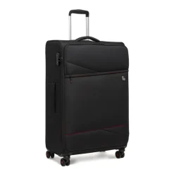 Valigia da stiva morbida nera con chiusura TSA MODO by Roncato