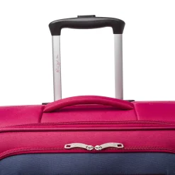 Valigia da stiva rossa in tessuto per lunghi viaggi Romeo Gigli Milano
