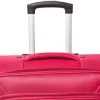 Valigia da stiva rossa Romeo Gigli Milano 4 ruote spinner in tessuto