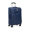 Valigia da viaggio media blu Romeo Gigli Milano con 4 ruote spinner