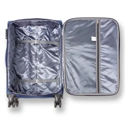 Valigia da viaggio media blu Romeo Gigli Milano con 4 ruote spinner