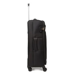 Valigia grande da stiva nera Romeo Gigli Milano con ruote spinner
