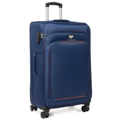 Valigia grande da stiva Romeo Gigli Milano blu per lunghi viaggi