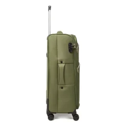 Valigia grande da stiva verde militare Romeo Gigli Milano in tessuto