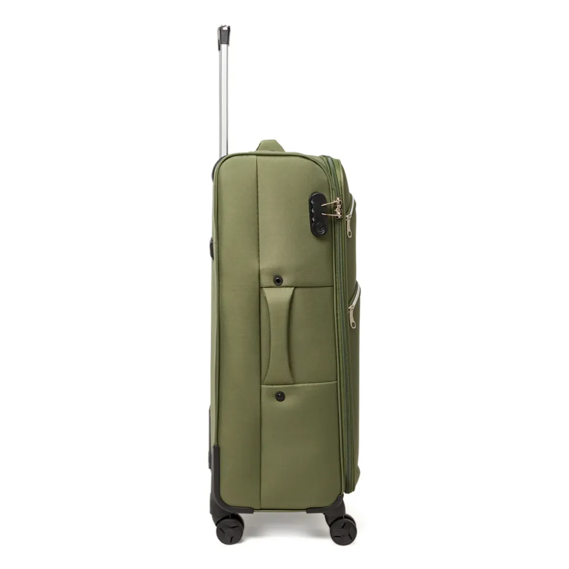 Valigia grande da stiva verde militare Romeo Gigli Milano in tessuto