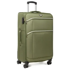 Valigia grande da stiva verde militare Romeo Gigli Milano in tessuto