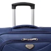 Valigia grande Romeo Gigli Milano blu in tessuto per lunghi viaggi