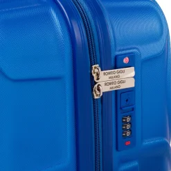 Valigia media blu con ruote multidirezionali Romeo Gigli Milano