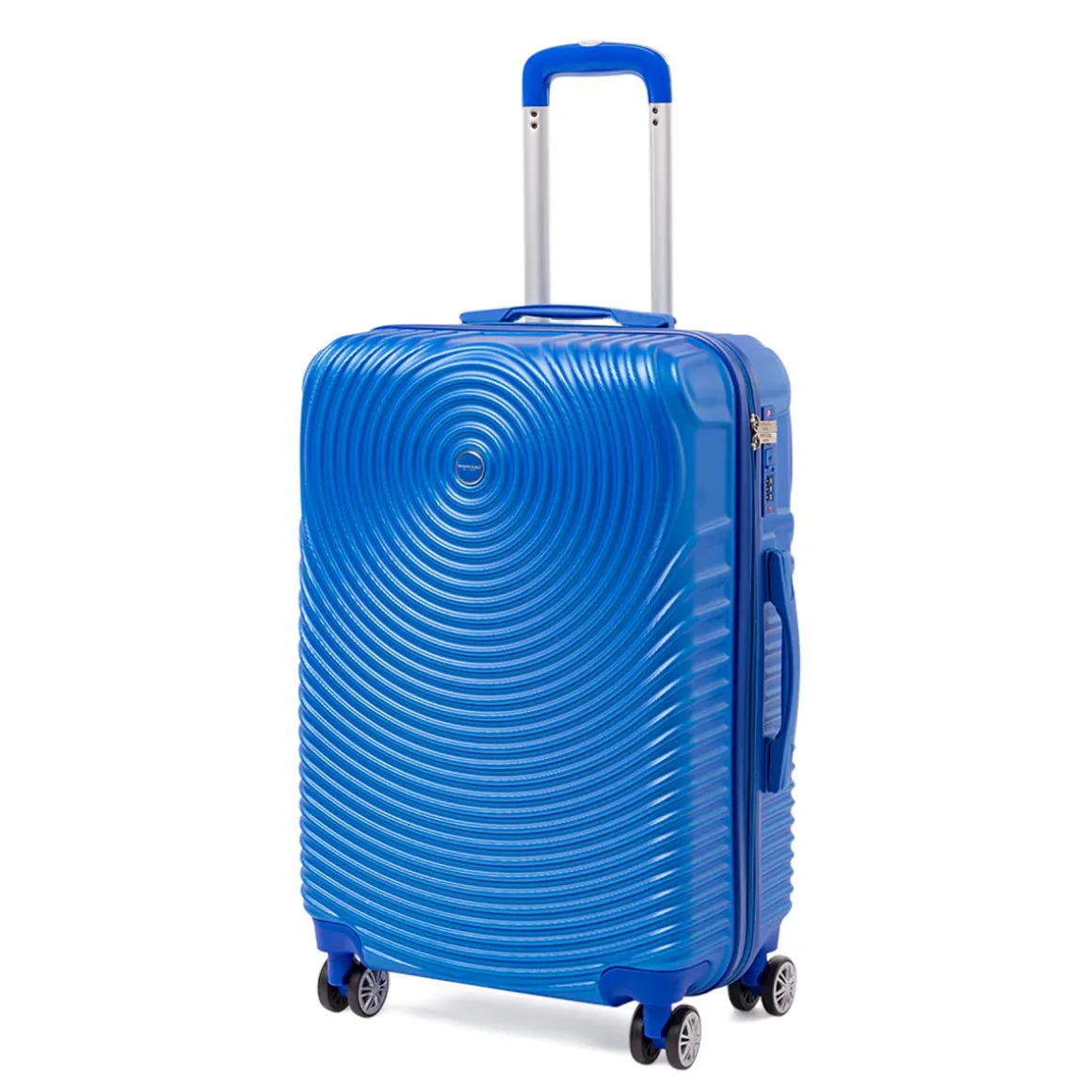 Valigia media blu con ruote multidirezionali Romeo Gigli Milano