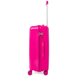 Valigia media fucsia rigida con chiusura a codice Romeo Gigli