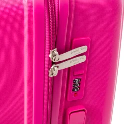 Valigia media fucsia rigida con chiusura a codice Romeo Gigli