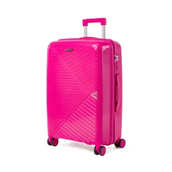 Valigia media fucsia rigida con chiusura a codice Romeo Gigli