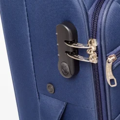 Valigia media trolley da viaggio blu Romeo Gigli Milano