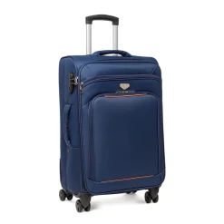Valigia media trolley da viaggio blu Romeo Gigli Milano