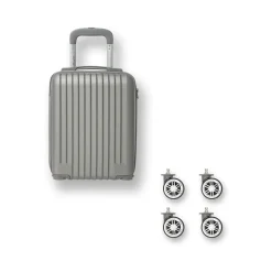 Valigia mini sotto sedile per voli low cost argento in ABS Romeo Gigli