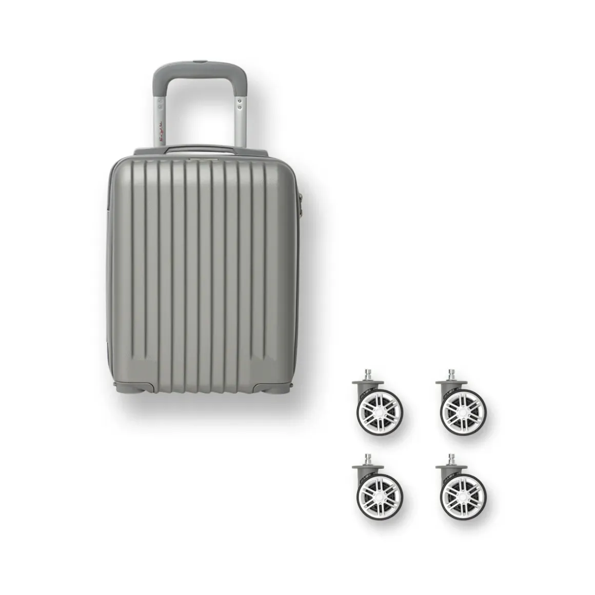 Valigia mini sotto sedile per voli low cost argento in ABS Romeo Gigli