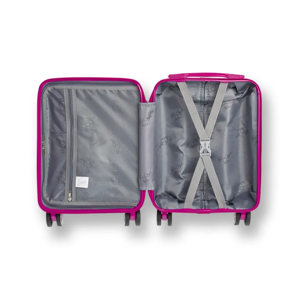Valigia mini sotto sedile per voli low cost rosa in ABS Romeo Gigli