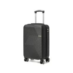 Valigia trolley bagaglio a mano nera rigida in ABS Romeo Gigli Milano