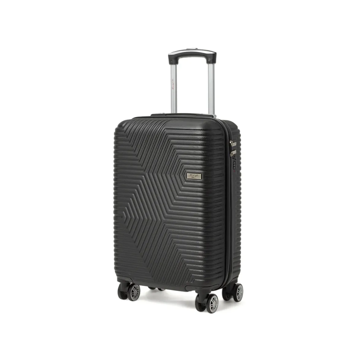 Valigia trolley bagaglio a mano nera rigida in ABS Romeo Gigli Milano