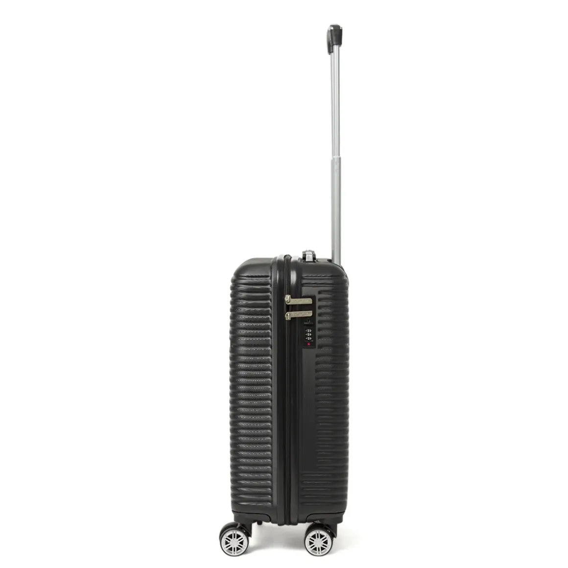 Valigia trolley bagaglio a mano nera rigida in ABS Romeo Gigli Milano