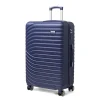 Valigia trolley grande rigida blu da con 4 ruote Romeo Gigli Milano
