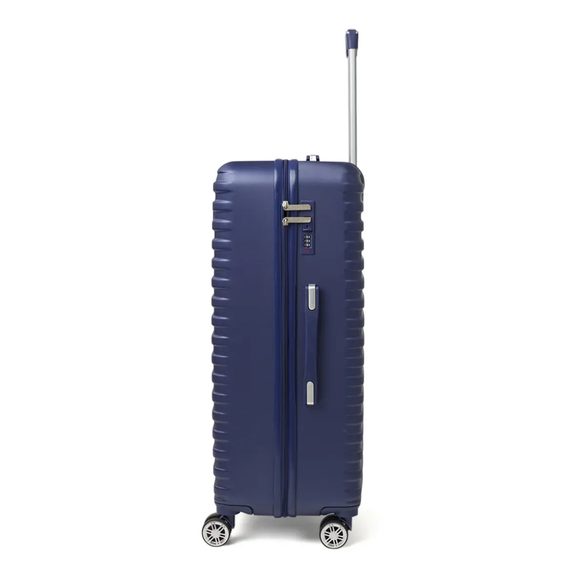 Valigia trolley grande rigida blu da con 4 ruote Romeo Gigli Milano