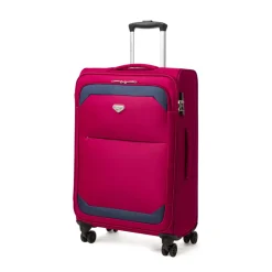 Valigia trolley media rossa con 4 ruote pivotanti Romeo Gigli Milano