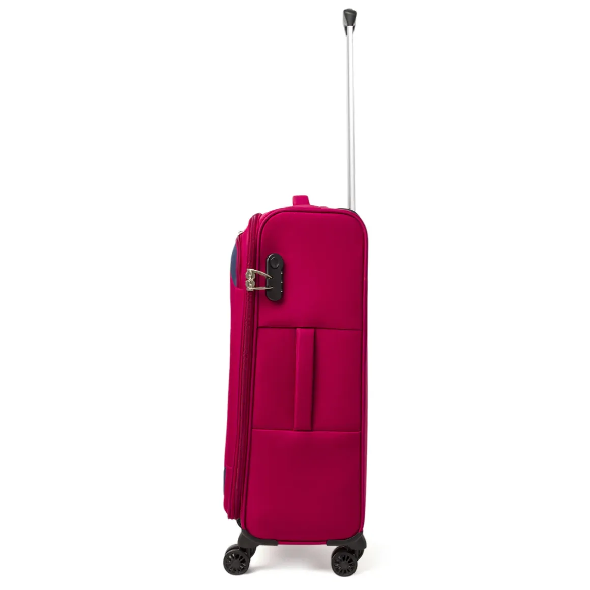 Valigia trolley media rossa con 4 ruote pivotanti Romeo Gigli Milano